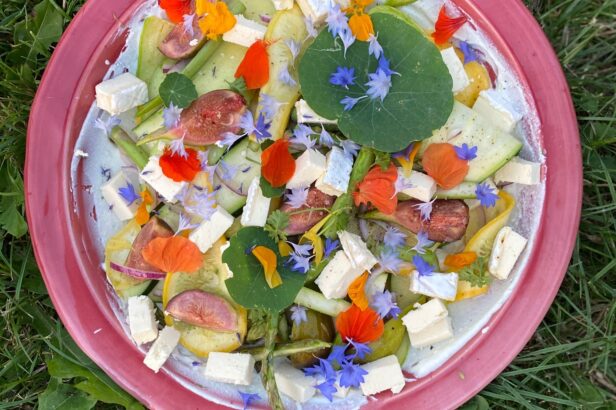 Salade van courgette