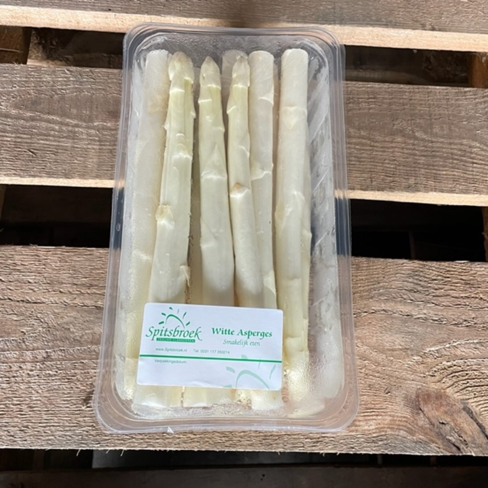 Ongeschilde asperges